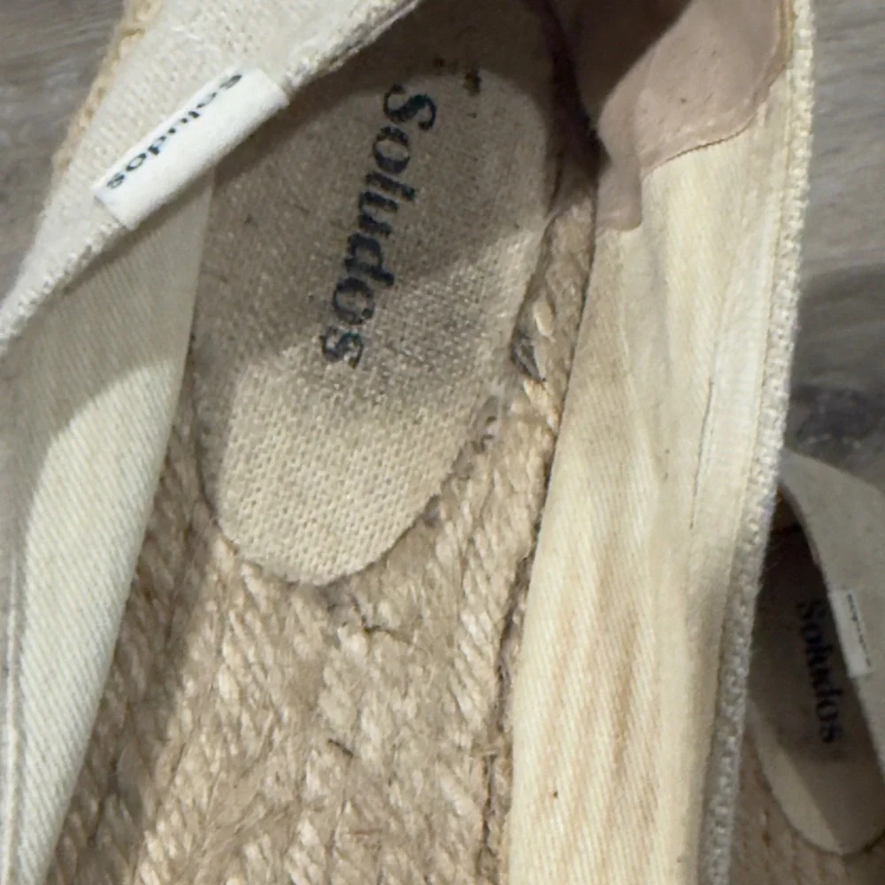 Soludos Limoncello‎ Smoking Espadrilles Women's Size 8.5 Lemon Linen Flats